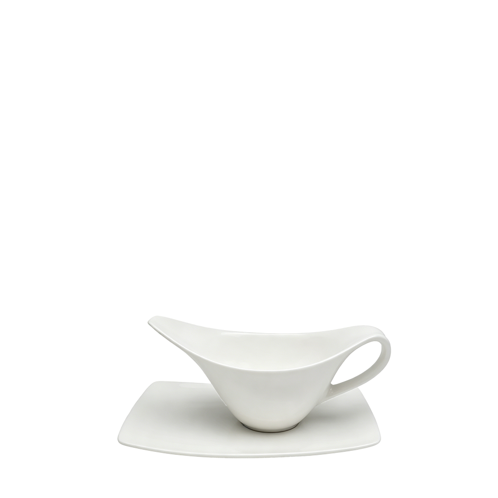 Sophia 220ml (7.4oz) Sauce Boat with Dish