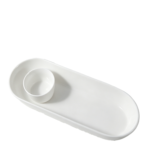 Zahara 40cm (15.8in) 2pc Chip & Dip Boat