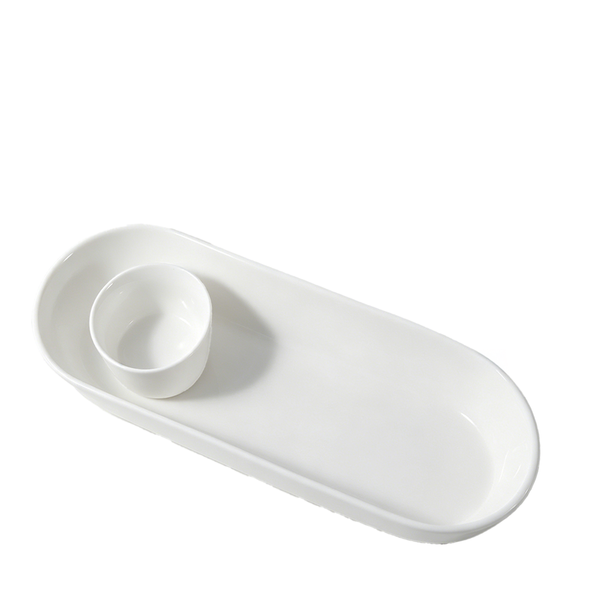 Zahara 40cm (15.8in) 2pc Chip & Dip Boat