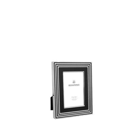 Carson Black/Silver Accent 3.5 x 5in Frame