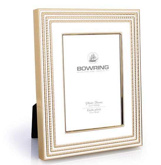 Carson with White & Gold Accent 5 x 7in Frame