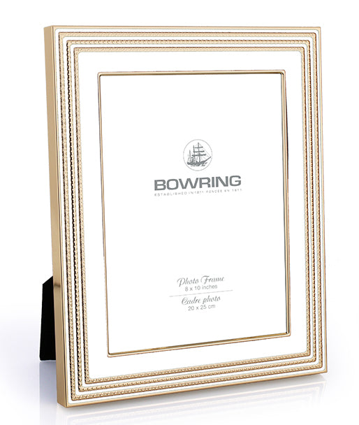 Carson with White & Gold Accent 8 x 10in Frame