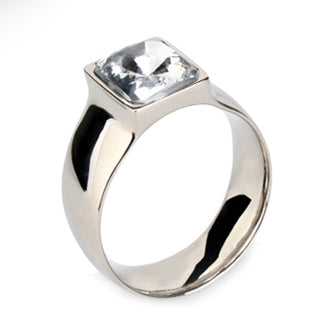 Posh Napkin Ring with Clear Bead