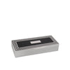 Carson Trinket Box Black/Silver Accent