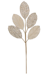 Leaf Stem Champagne Microbeads 63cm