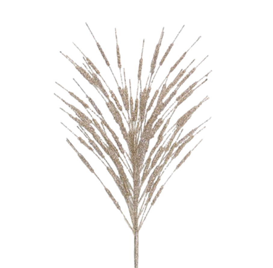 Grass 66cm Champagne Glitter Spray