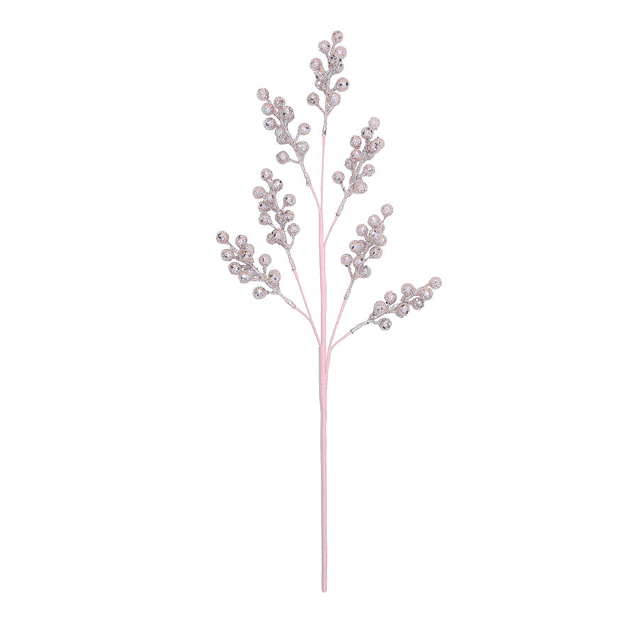 Berry Spray 66cm Blush Glitter