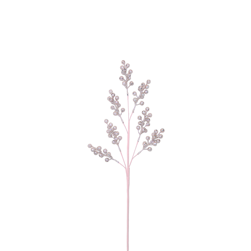 Berry Spray 66cm Blush Glitter