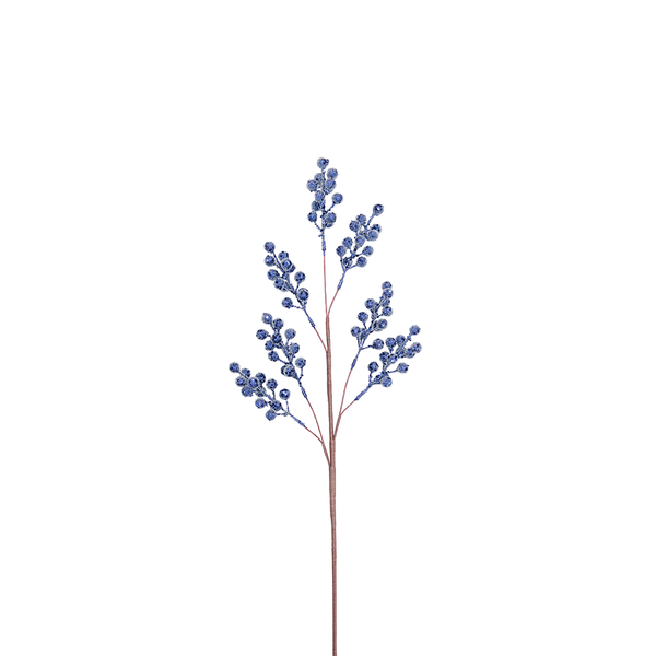 Berry Spray 66cm Midnight Blue Glitter
