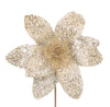 Poinsettia 31x55cm Champagne Sequins