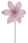Poinsettia 31x55cm Blush Sequins