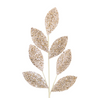 Leaf Stem 70cm Champagne Sequins