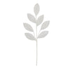 Leaf Stem 70cm White Sequins