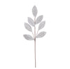 Leaf Stem 70cm Silver Sequins