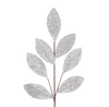Leaf Stem 70cm Silver Sequins