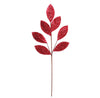 Leaf Stem 70cm Burgundy Sequins