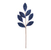 Leaf Stem 70cm Midnight Blue Sequins