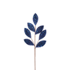 Leaf Stem 70cm Midnight Blue Sequins