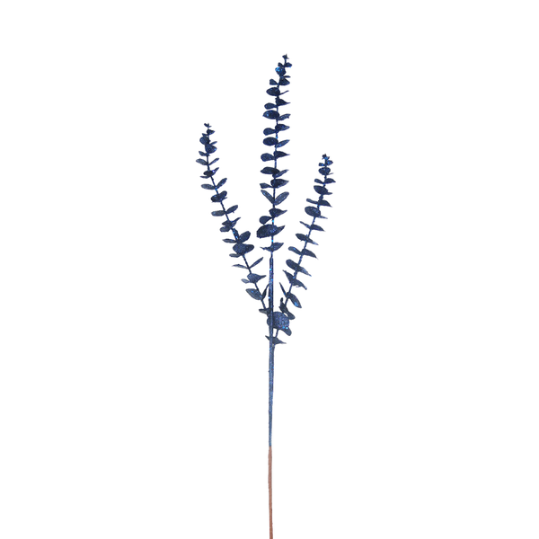 Eucalyptus 81cm Midnight Blue Glitter Spray