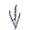 Eucalyptus 81cm Midnight Blue Glitter Spray