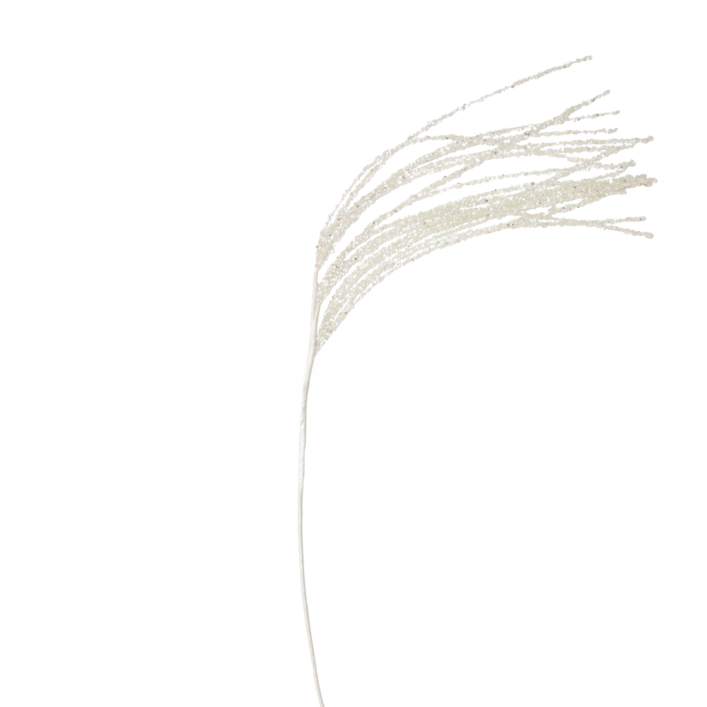 Rain 90cm White Sequin Spray