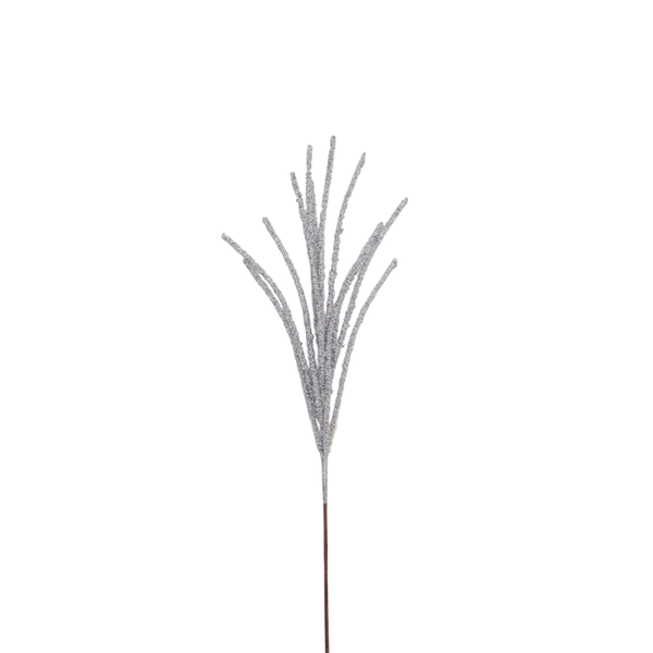 Grass 67cm Silver Spray