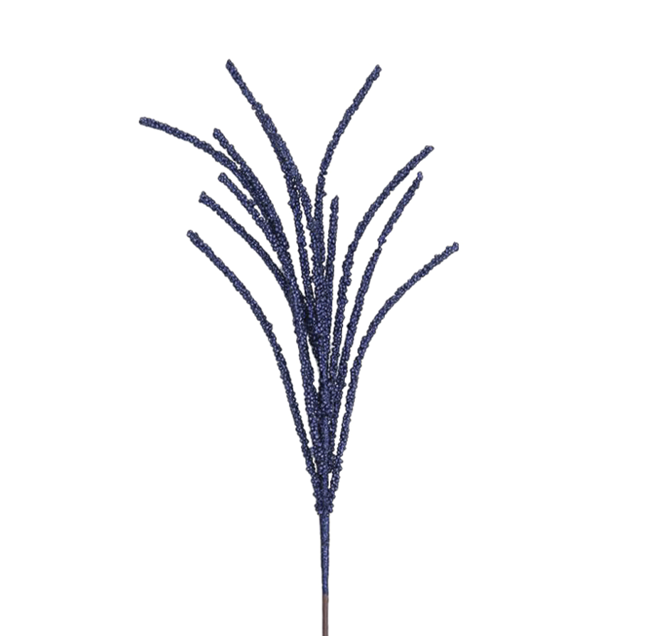 Grass 67cm Midnight Blue Spray
