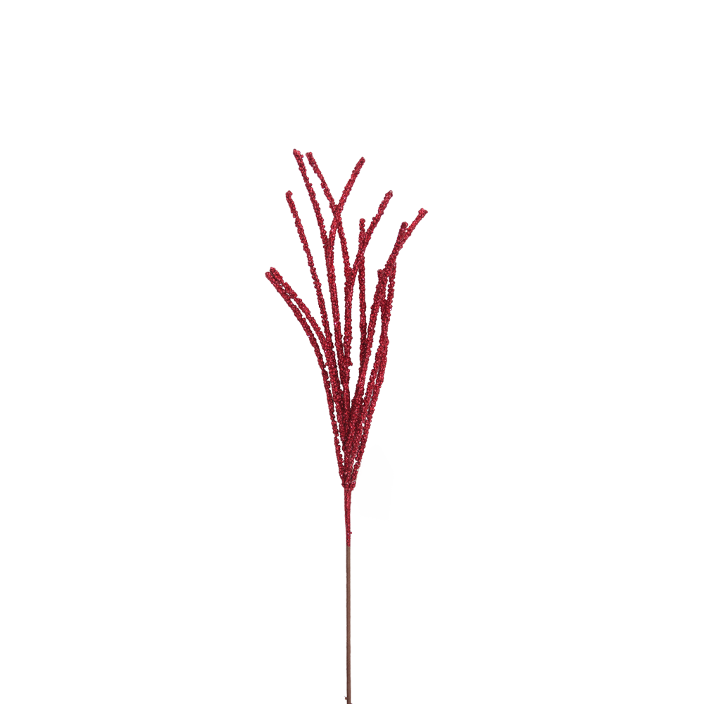 Grass 67cm Burgundy Spray