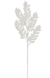 Leaf Cluster 86cm White Spray