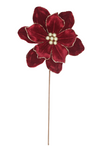 Magnolia 25x50cm Burgundy Velvet/Champagne Glitter