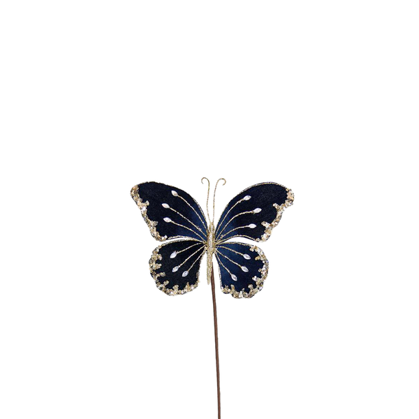 Butterfly 21cm Midnight Blue Stem