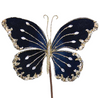 Butterfly 21cm Midnight Blue Stem