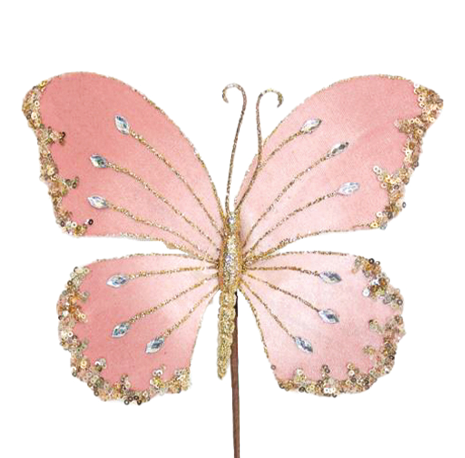 Butterfly 21cm Blush Stem
