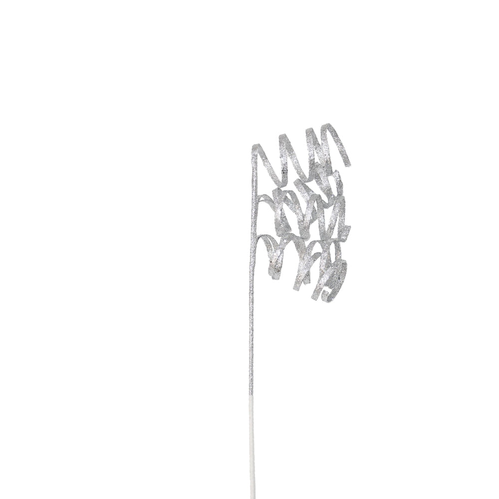 Spiral 55cm Silver Spray