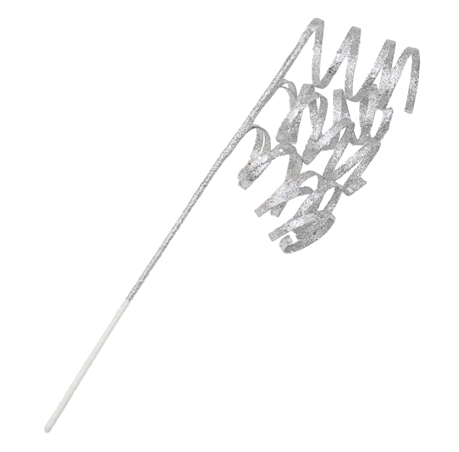 Spiral 55cm Silver Spray