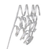 Spiral 55cm Silver Spray