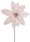 Poinsettia 41x50cm Blush Lurex Stem