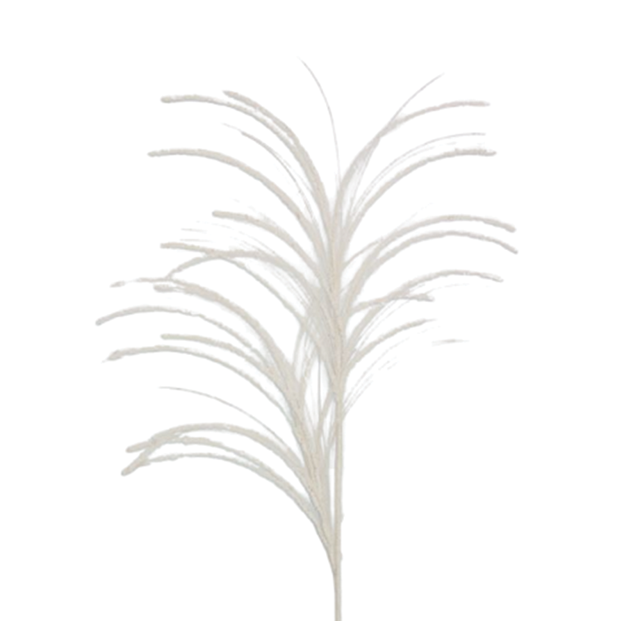 Grass 89cm White Spray