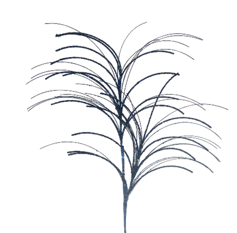 Grass 89cm Midnight Blue Spray