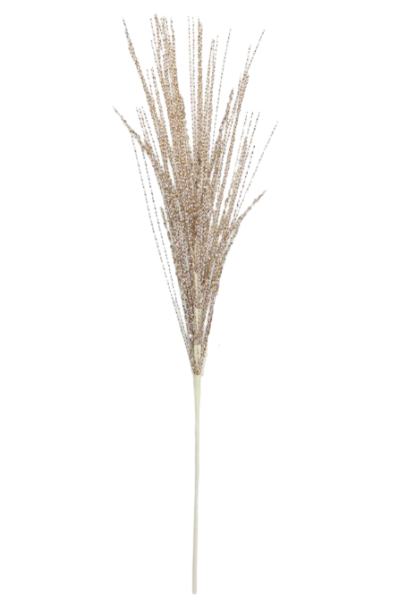 Grass 85cm Beaded Champagne Spray