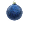 8cm Iced Blue Ball Ornament