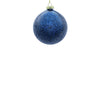 8cm Iced Blue Ball Ornament