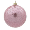 12cm Iced Blush Ball Ornament