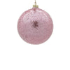12cm Iced Blush Ball Ornament
