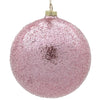 15cm Iced Blush Ball Ornament