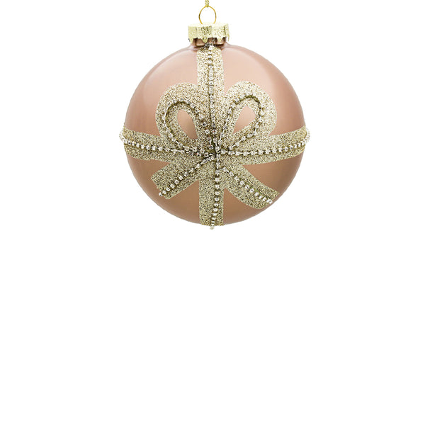 10cm Marie Blush Ball Ornament