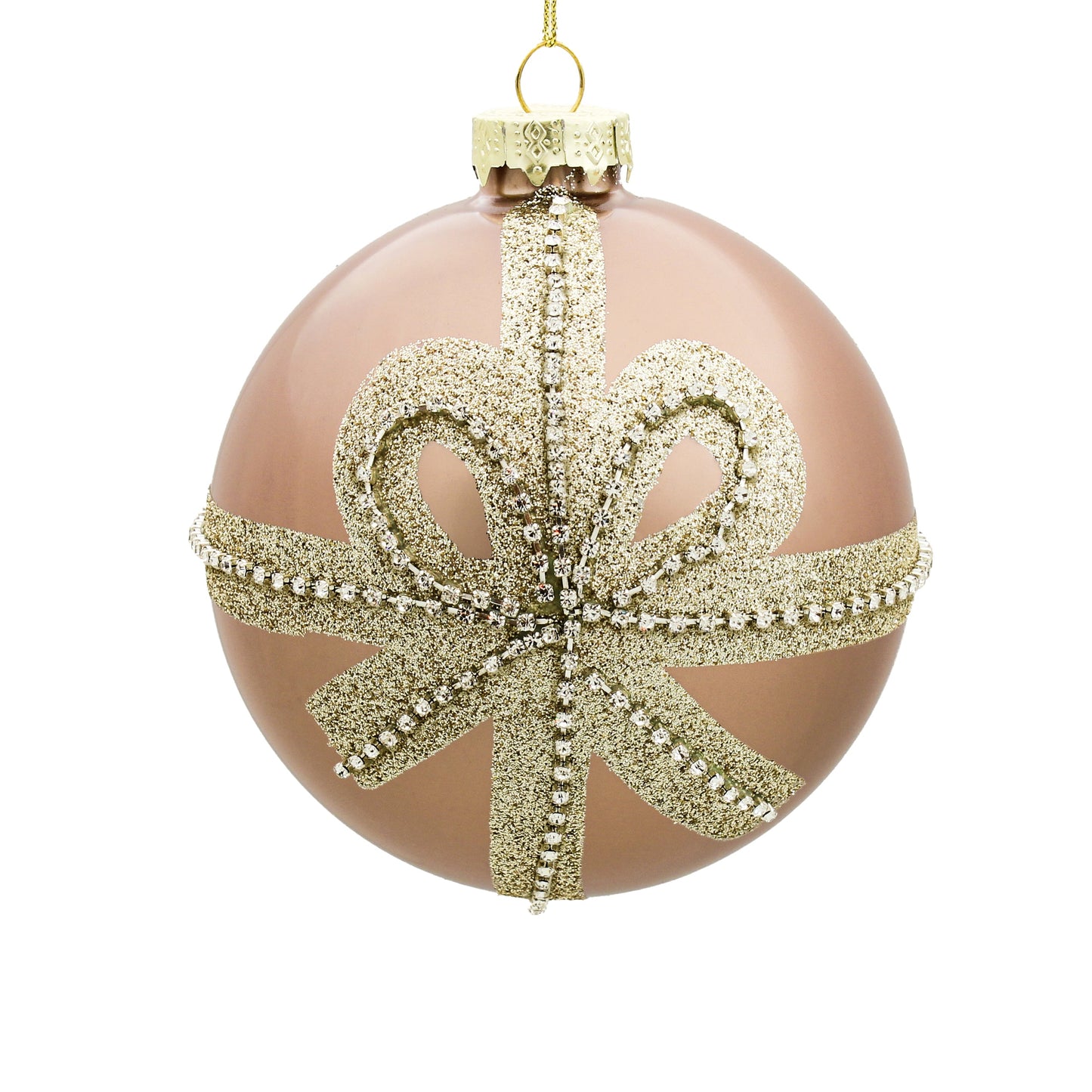 10cm Marie Blush Ball Ornament