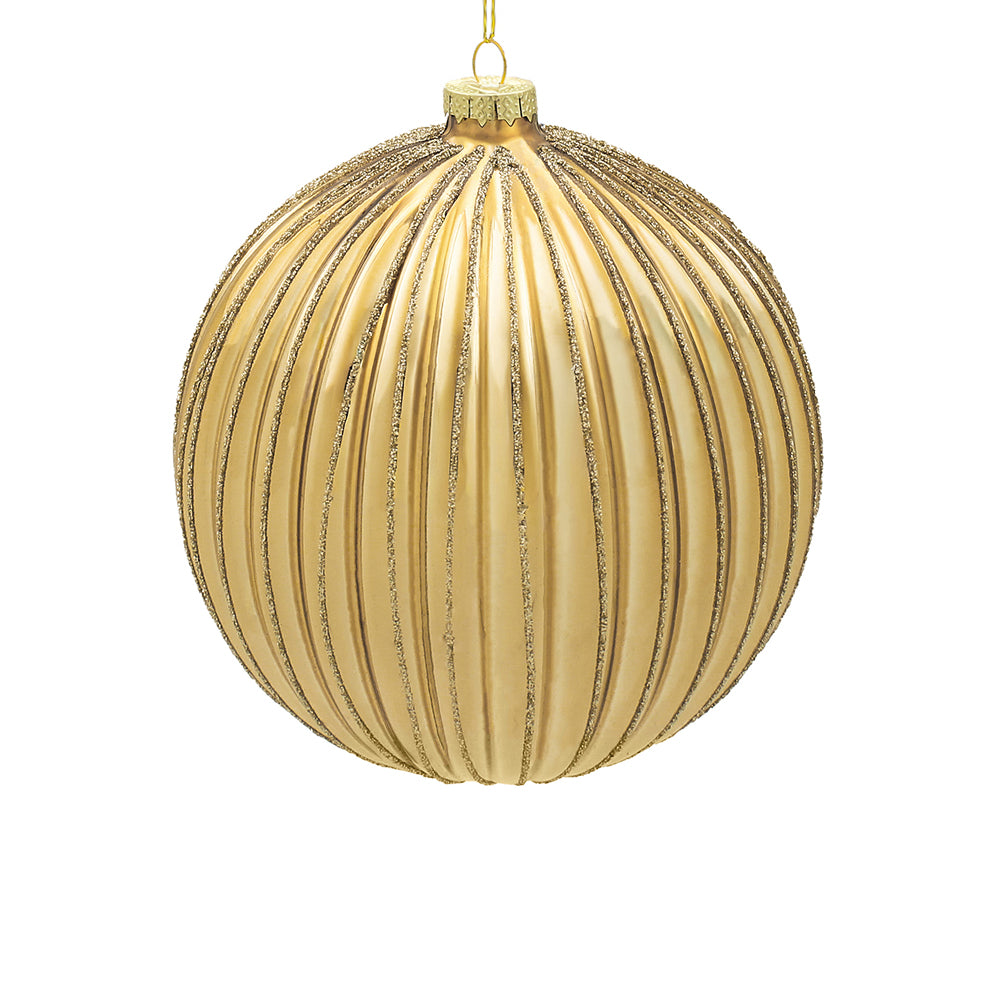 15cm Empress Antique Champagne Ball Ornament