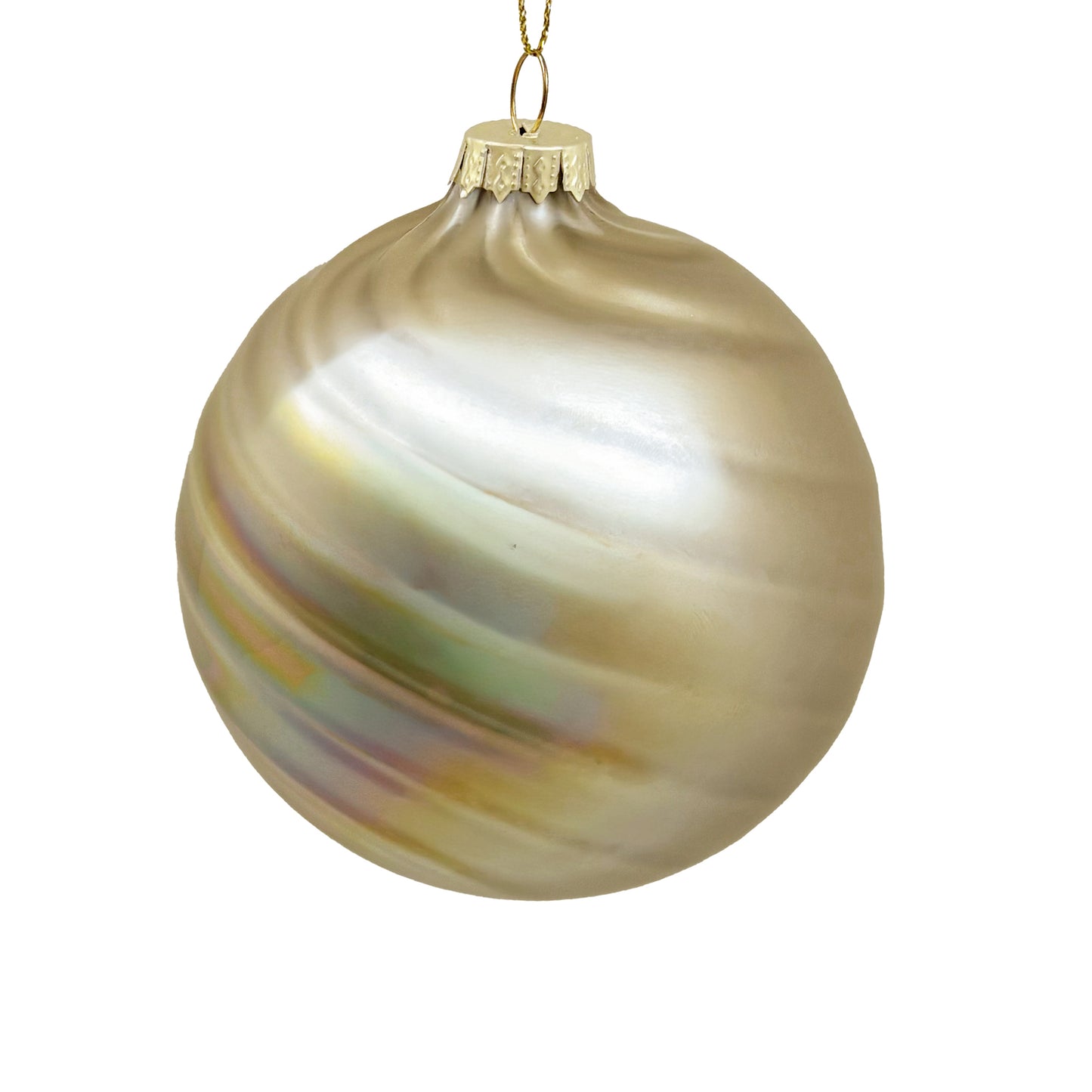 8cm Diana French Vanilla Ball Ornament