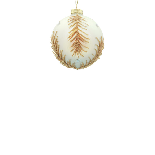 8cm Constance Matte Champagne Ball Ornament
